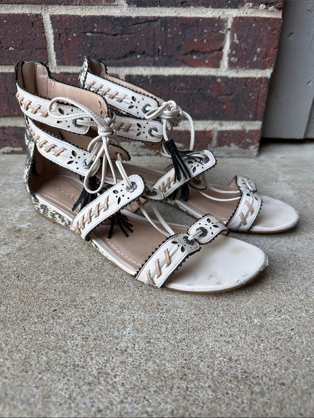 Coach Via Demi Wedge Sandals